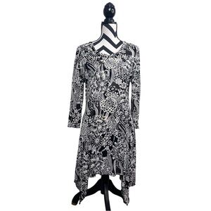 Kaktus Fairy Floral Whimsigoth Sz S Artsy Mesh Asymmetrical Tunic Top